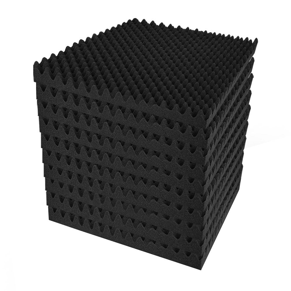 Alpha Acoustic Foam 60pcs 50x50x5cm Sound Absorption Proofing Panels Eggshell