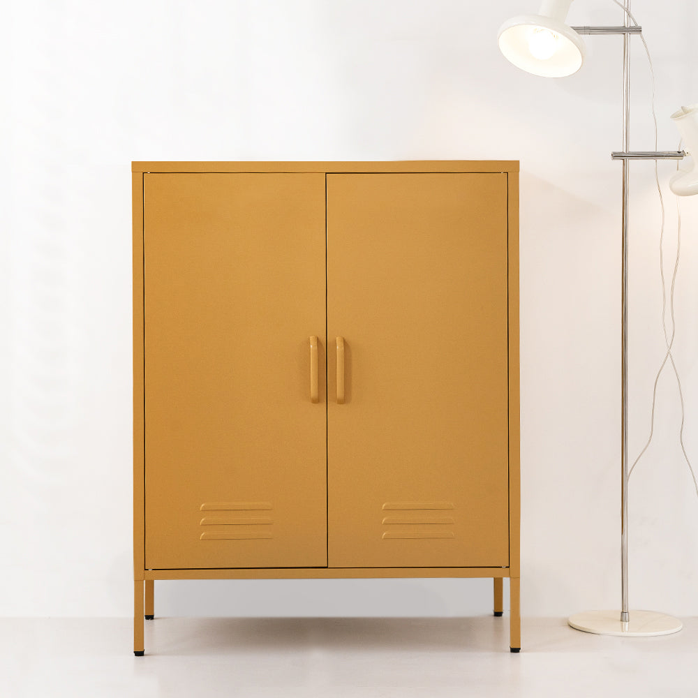 Artiss Buffet Sideboard Metal Cabinet - SWEETHEART Yellow