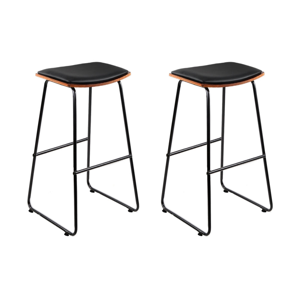 Artiss Bar Stools Kitchen Counter Stools Metal Chairs x2