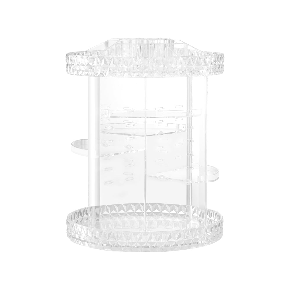 Embellir Makeup Case Acrylic Rotating Cosmetic Organiser Storage Display Holder