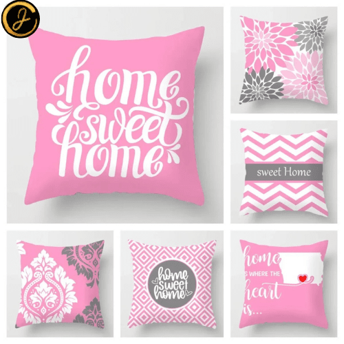 Nordic Sweet Pink Cushion Cover