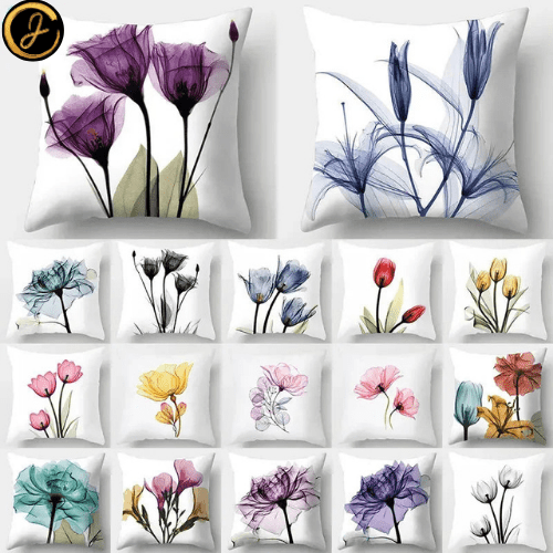 Watercolour Wildflowers Cushion Cover