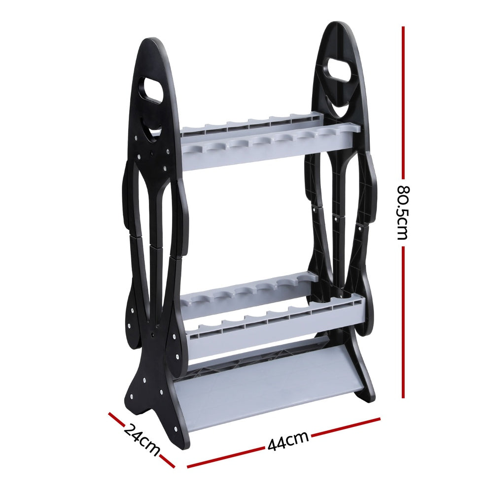 Seamanship Fishing Rod Holder 16 Storage Rack Fishing Pole Stand Garage Organizer