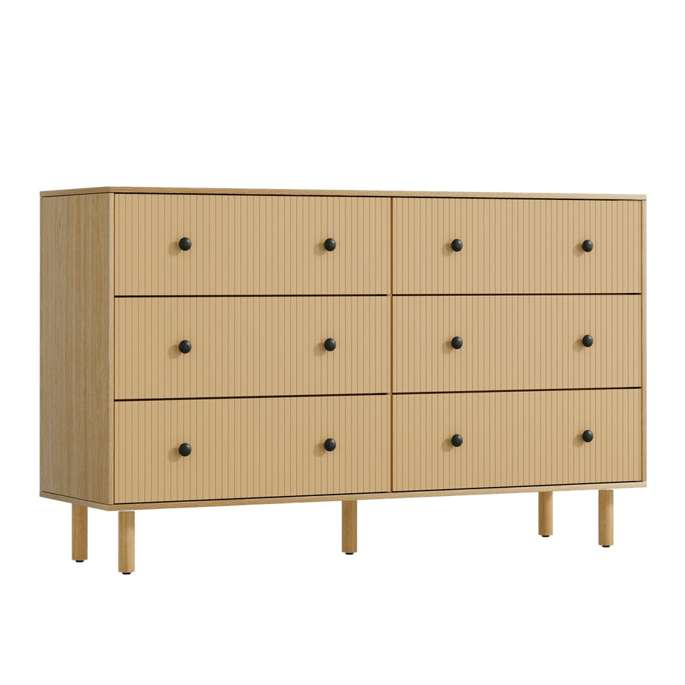 Artiss 6 Chest of Drawers Tallboy Cabinet - RUTH Pine