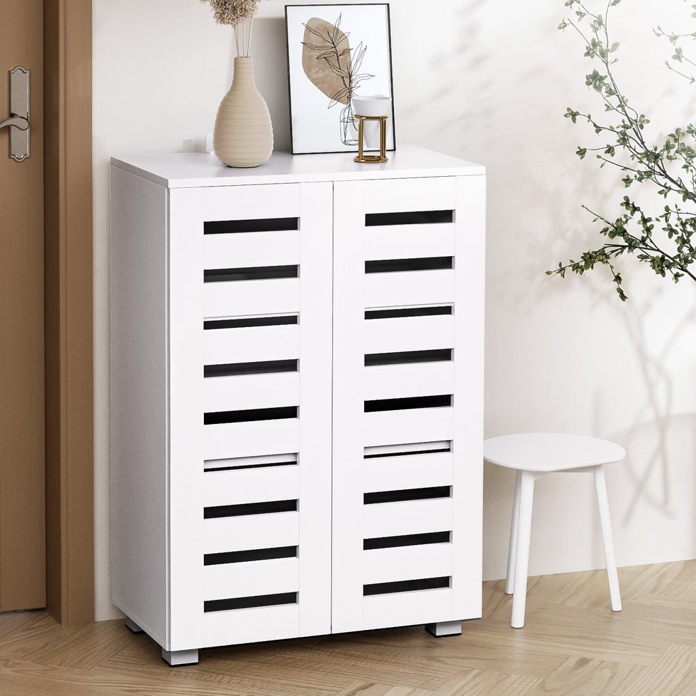 Artiss Shoe Cabinet 20 Pairs 5-tier White Alster