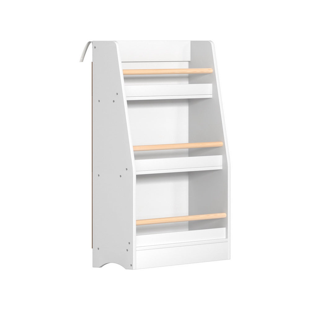 Keezi Kids Bookshelf 3 Tiers Storage Children Bookcase Organiser Display Shelf