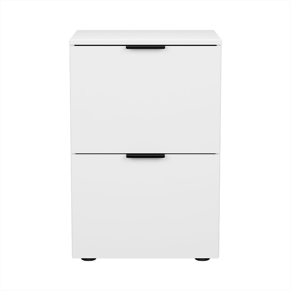 Artiss Filing Cabinet Files Storage Office Shelves File Organiser White 2 Drawer