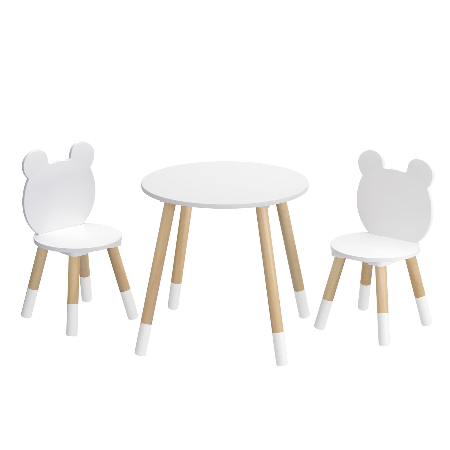 Keezi 3 Piece Kids Table and Chairs Set Activity Playing Study Children Desk