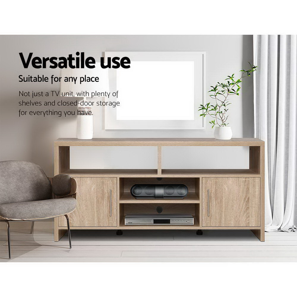 Artiss TV Cabinet Entertainment Unit 140cm Oak Ken