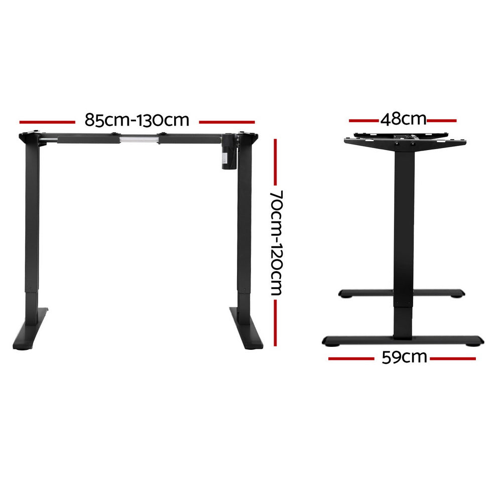 Artiss Standing Desk Frame Only Motorised Black