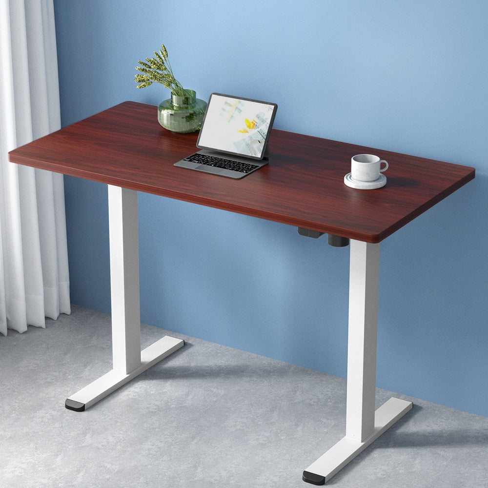 Artiss Standing Desk Motorised Sit Stand Desks Walnut 120CM