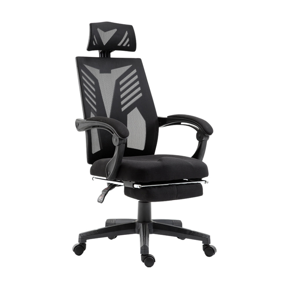 Artiss Mesh Office Chair Recliner Black