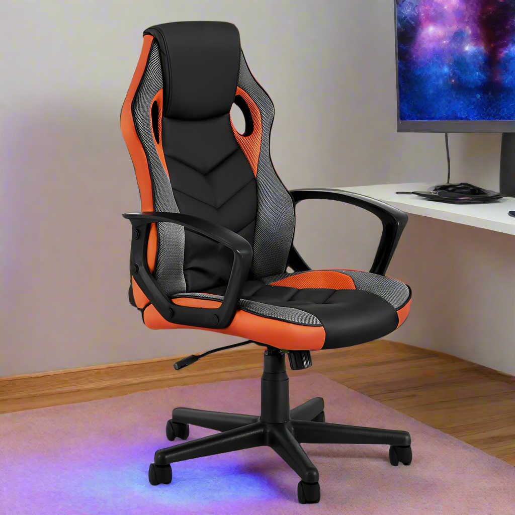 Artiss Gaming Office Chair Computer Executive Racing Chairs High Back Orange