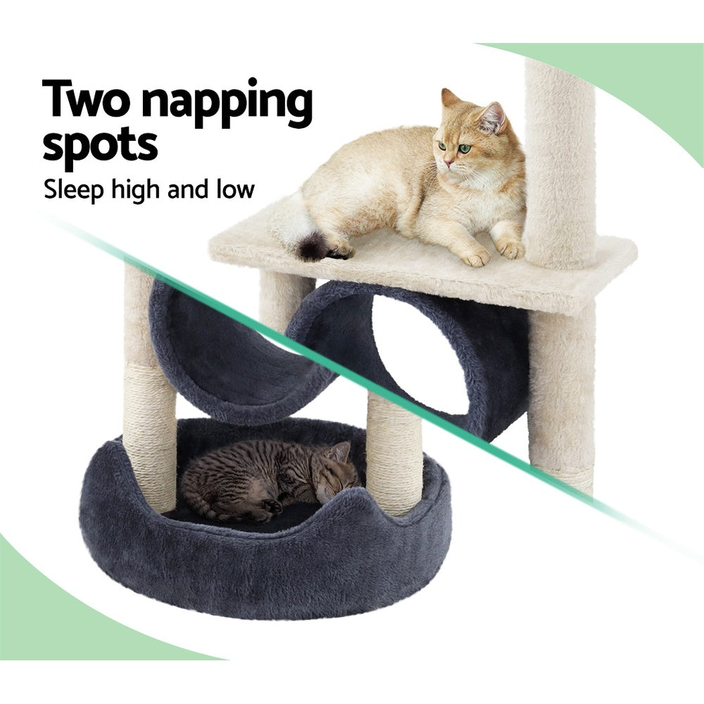 i.Pet Cat Tree 76cm Scratching Post Tower Scratcher Condo House Hanging toys