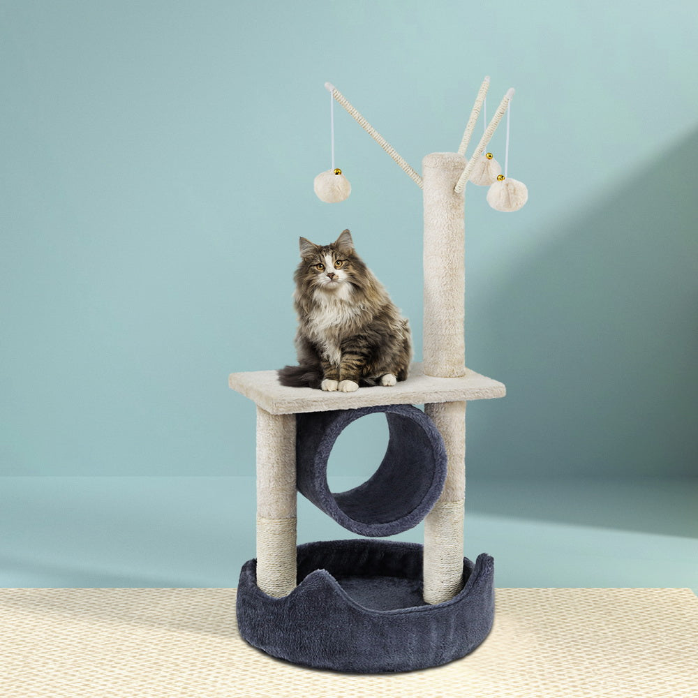 i.Pet Cat Tree 76cm Scratching Post Tower Scratcher Condo House Hanging toys