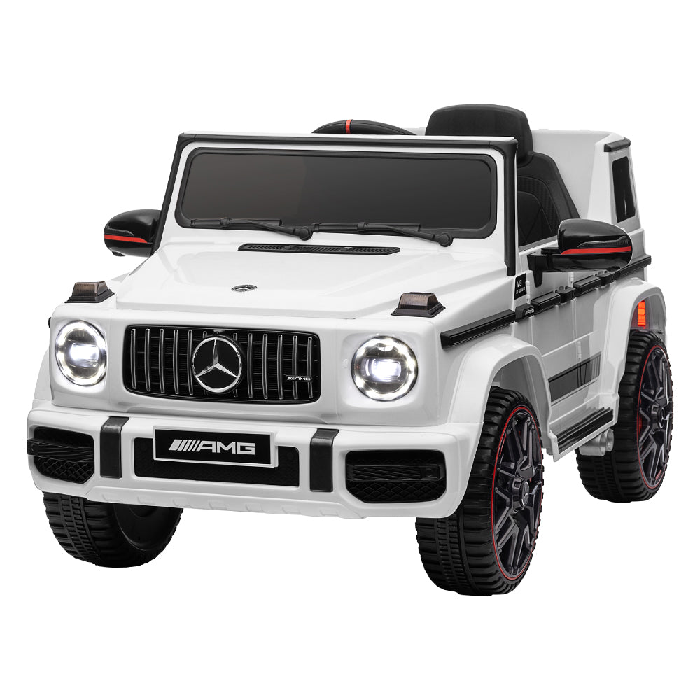 Kids Electric Ride On Car Mercedes-Benz Licensed AMG G63 Toy Cars Remote White