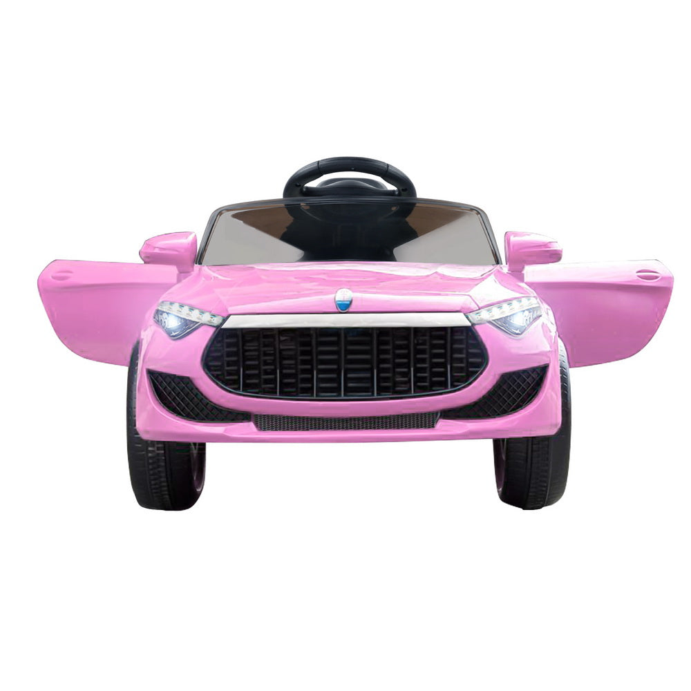 Rigo Kids Electric Ride On Car Toys Cars Headlight Music Remote Control 12V Pink