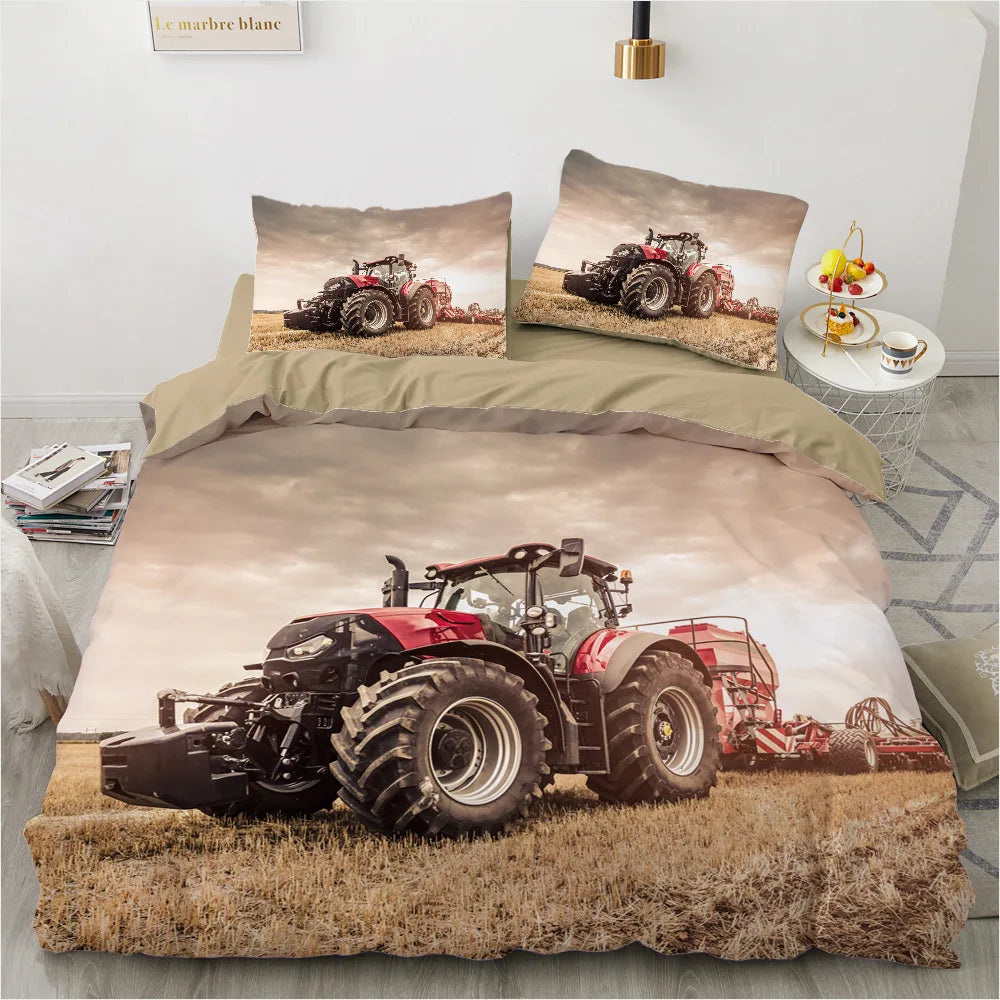 Tractor Quilt Cover Set