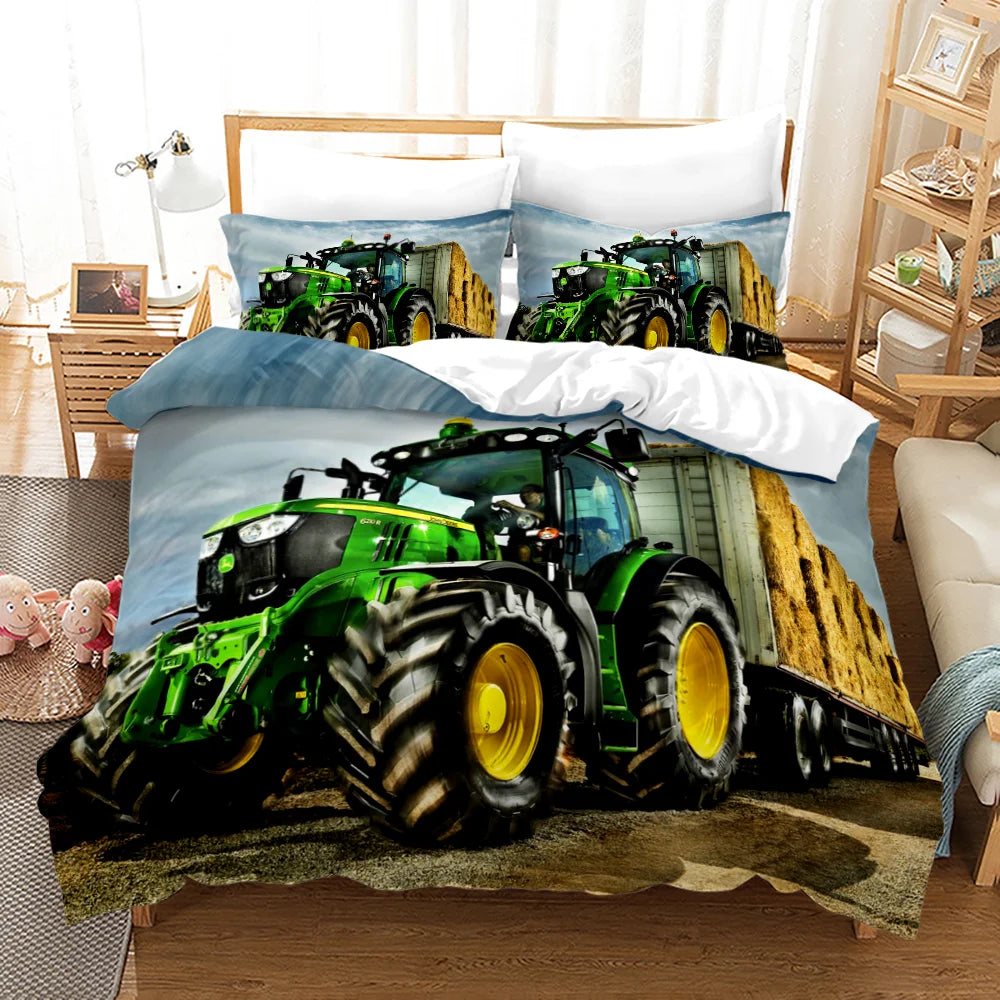 Tractor Quilt Cover Set