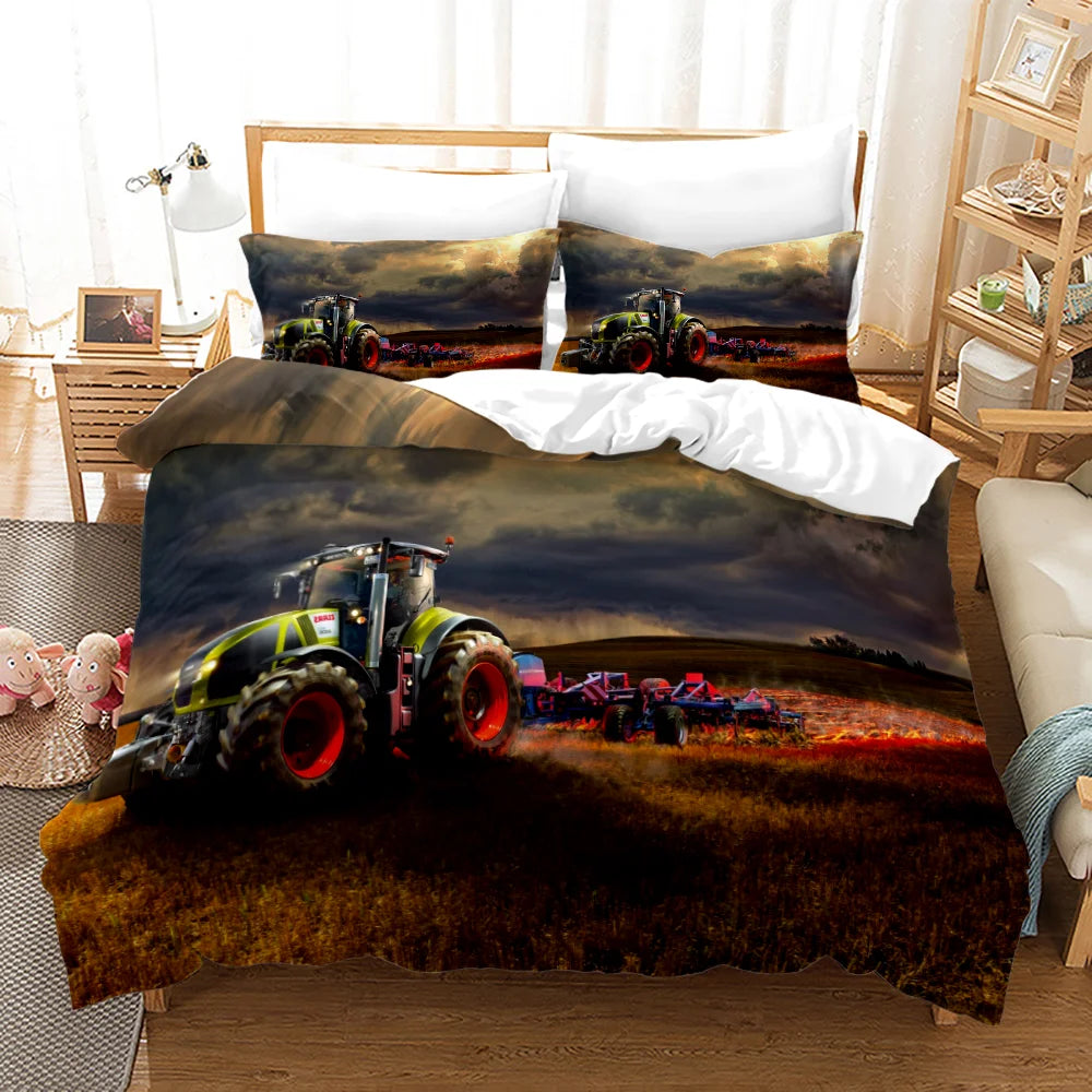 Tractor Quilt Cover Set