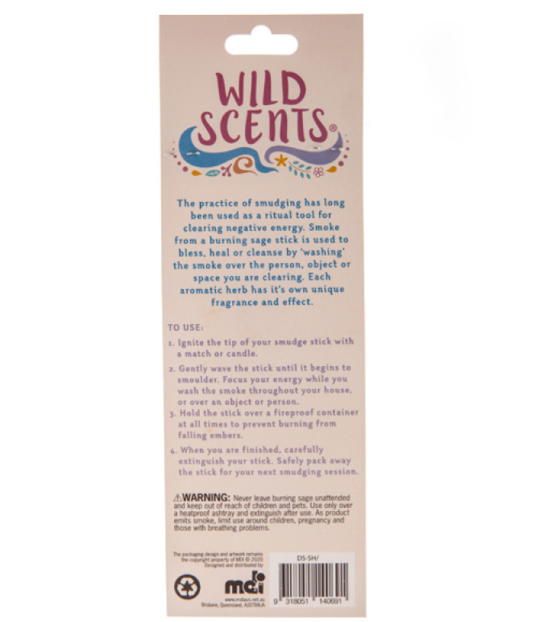 Wild Scents Morning Glory Sage & Herbs Smudge Stick