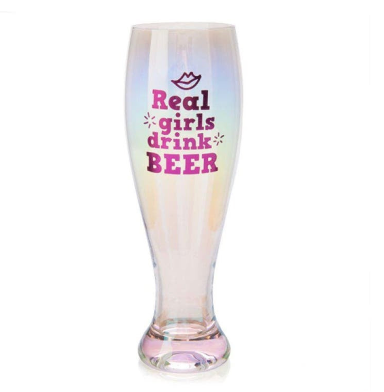 Real Girls Drink Beer Tallulah Aurora Pilsner Glass