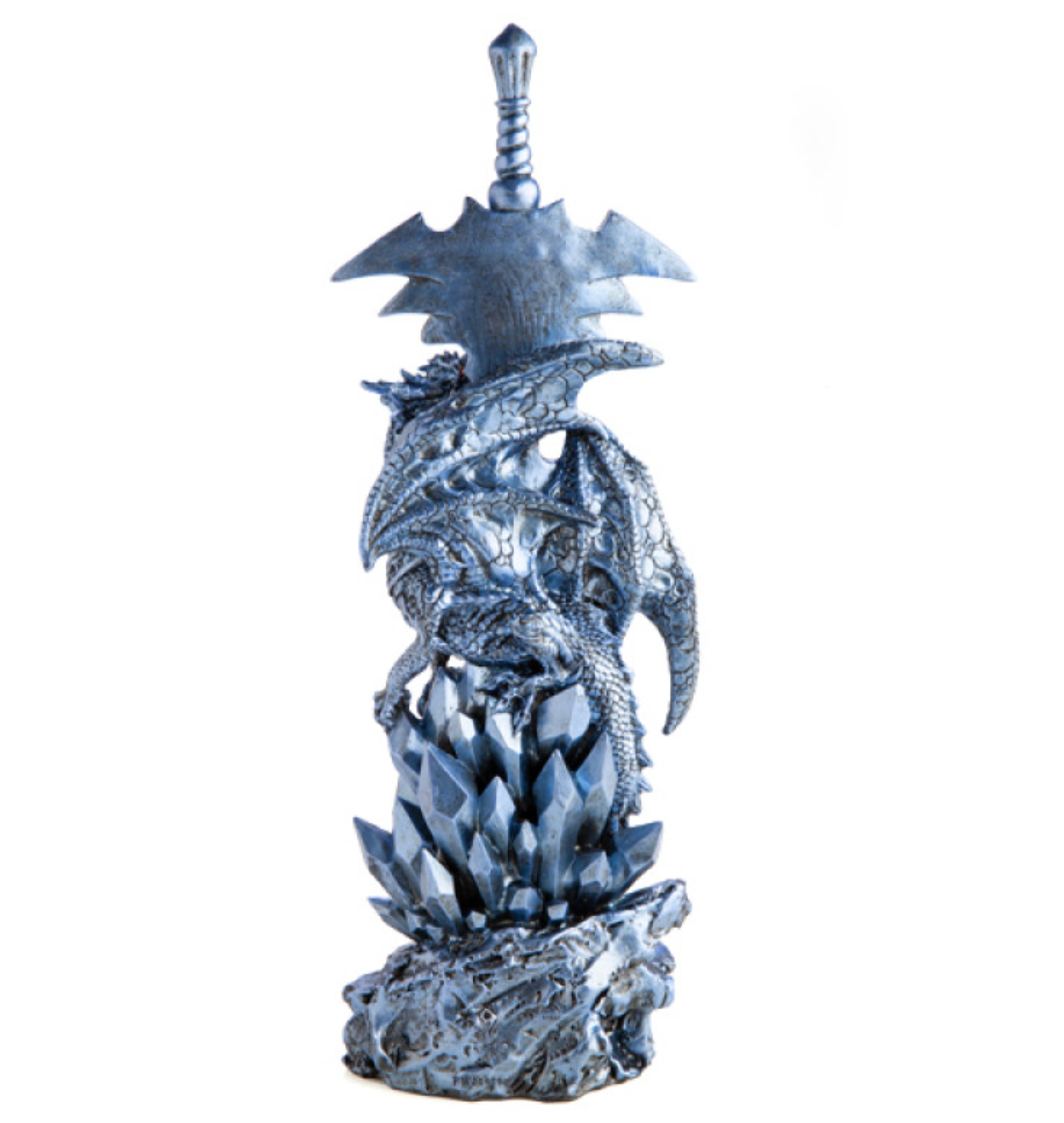 Ice Dragon on Sword Figurine