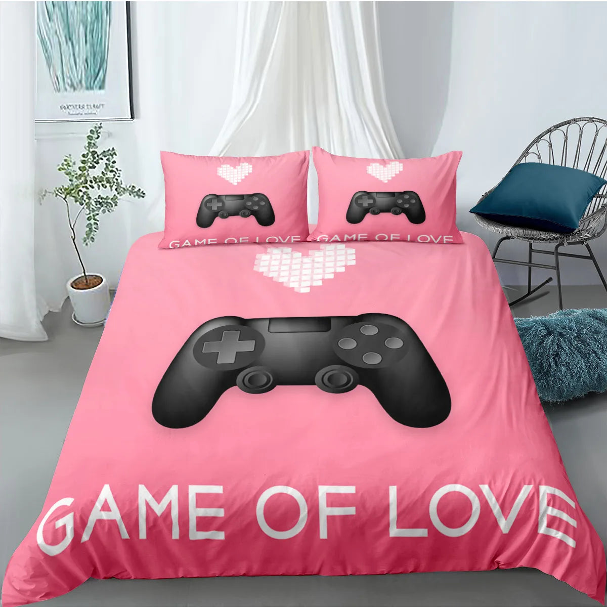 Game of Love Quilt cover set