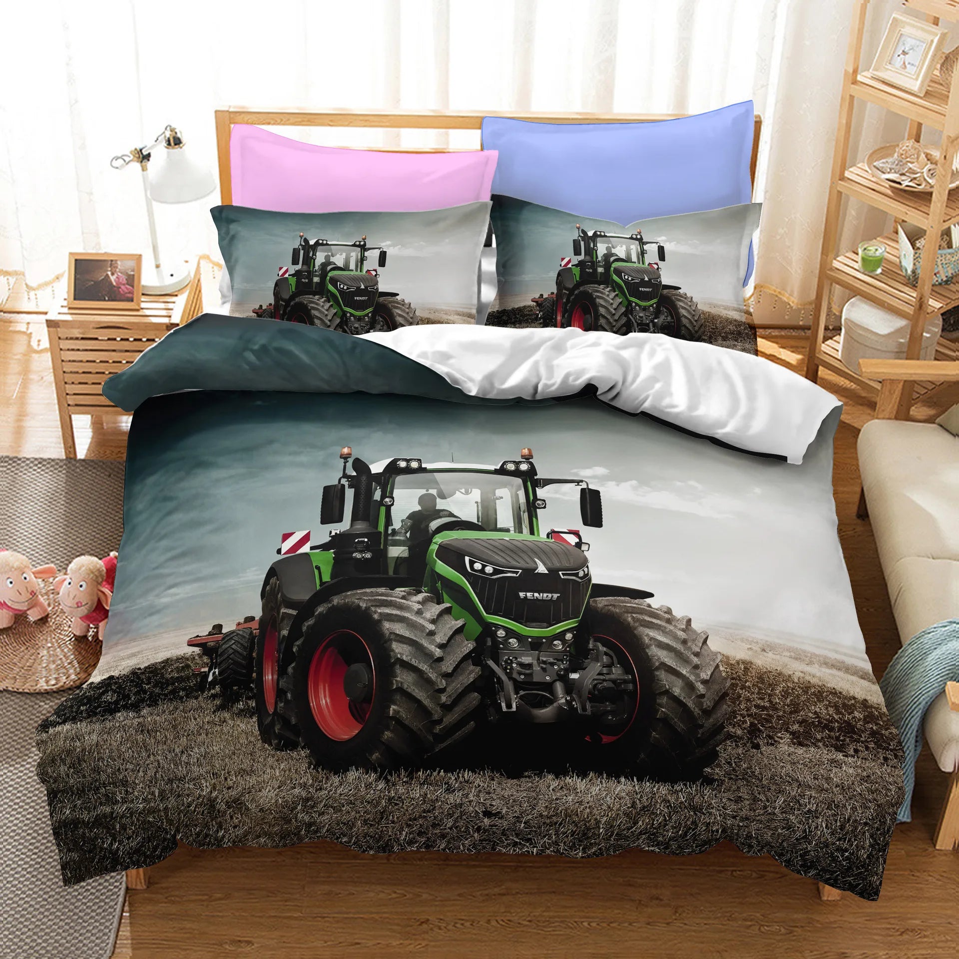 Tractor Quilt Cover Set