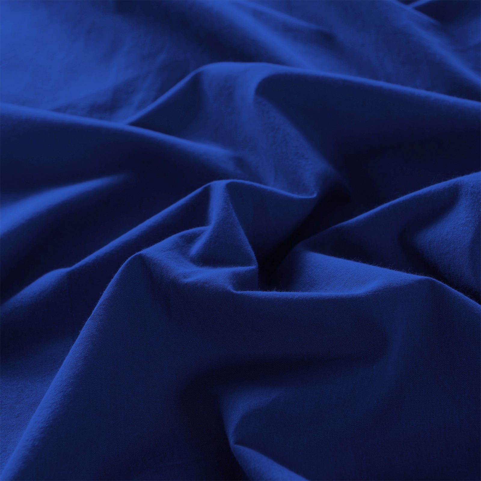 Royal Comfort Vintage Washed 100% Cotton Quilt Cover Set Bedding Ultra Soft - Double - Royal Blue