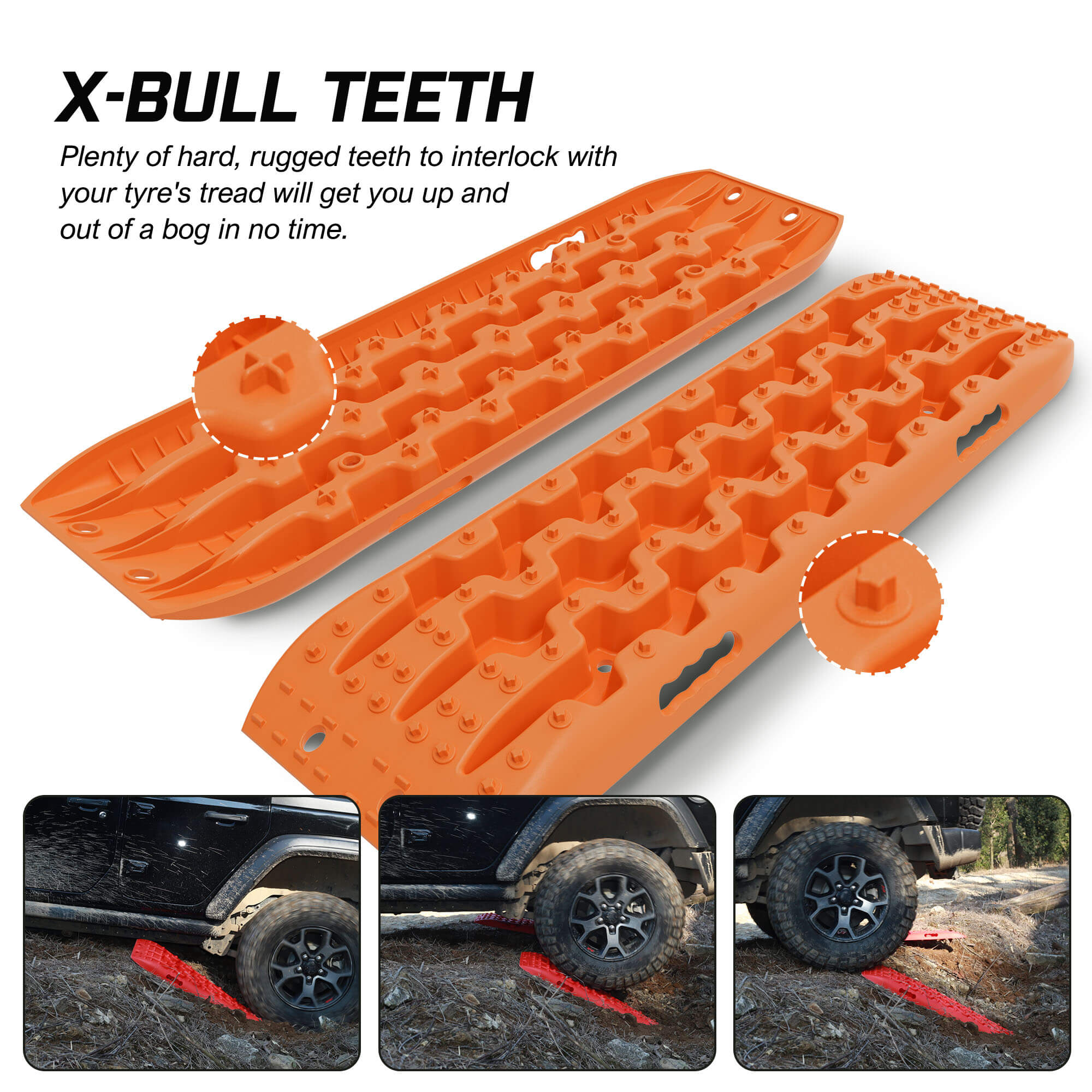 X-BULL 4WD Recovery Tracks Boards 10T 4PCS Snow Mud Essential Car Vehicle With Carry Bag