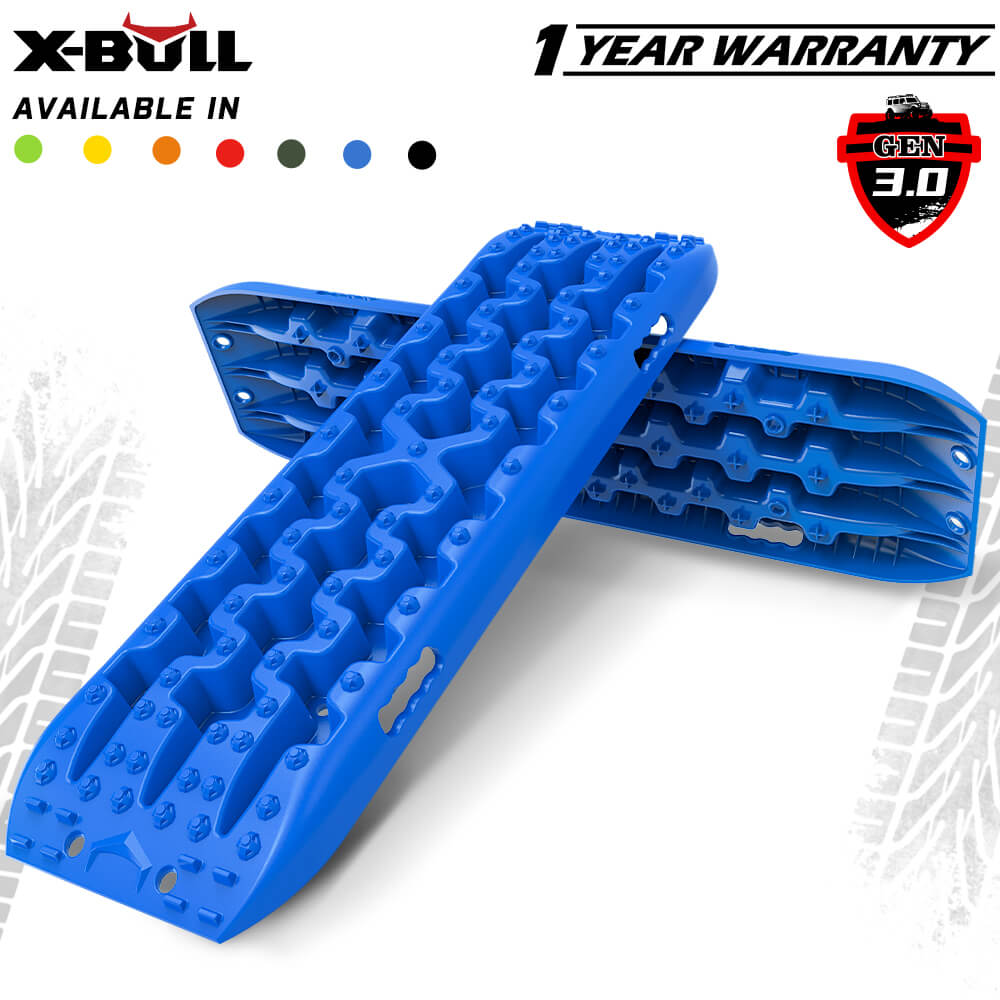 X-BULL Recovery tracks Mud Snow / Sand tracks / Grass 4X4 Caravan 2pcs 4WD Gen 3.0 - Blue