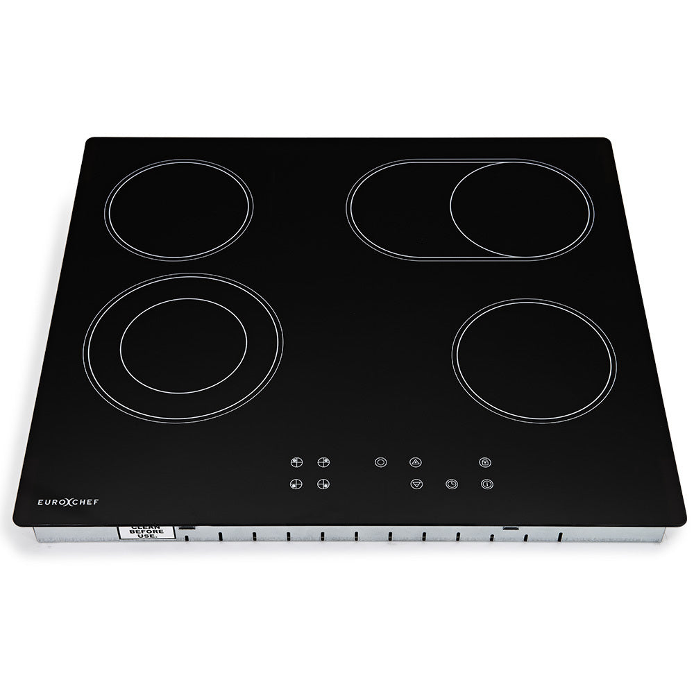 EuroChef 60cm Ceramic Cooktop 4 6 Zone Electric Glass Burner Top Flat Kitchen