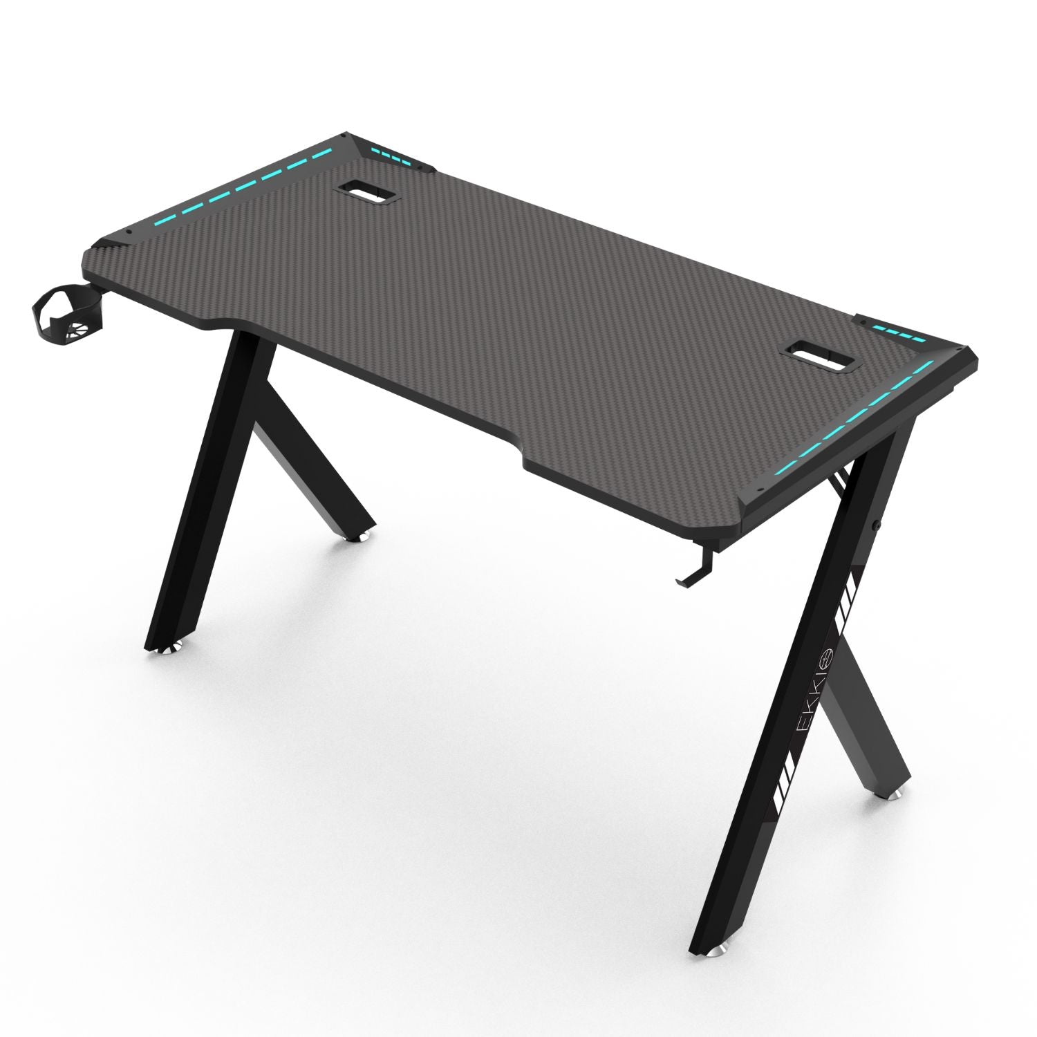 EKKIO RGB Gaming Desk Y Shape Black 140cm