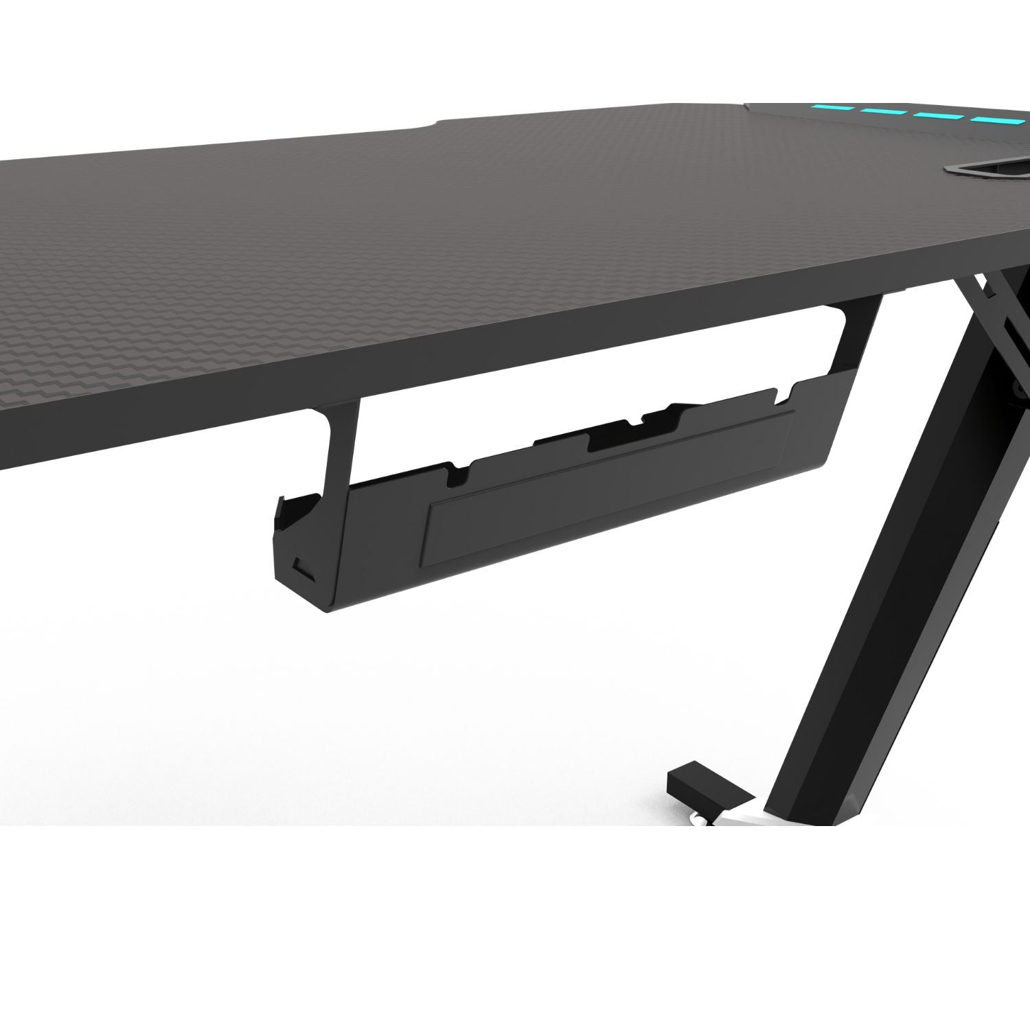 EKKIO RGB Gaming Desk Z Shape Black 120cm