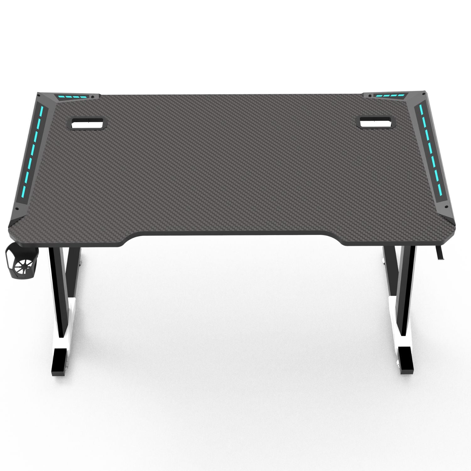 EKKIO RGB Gaming Desk Z Shape Black 140cm