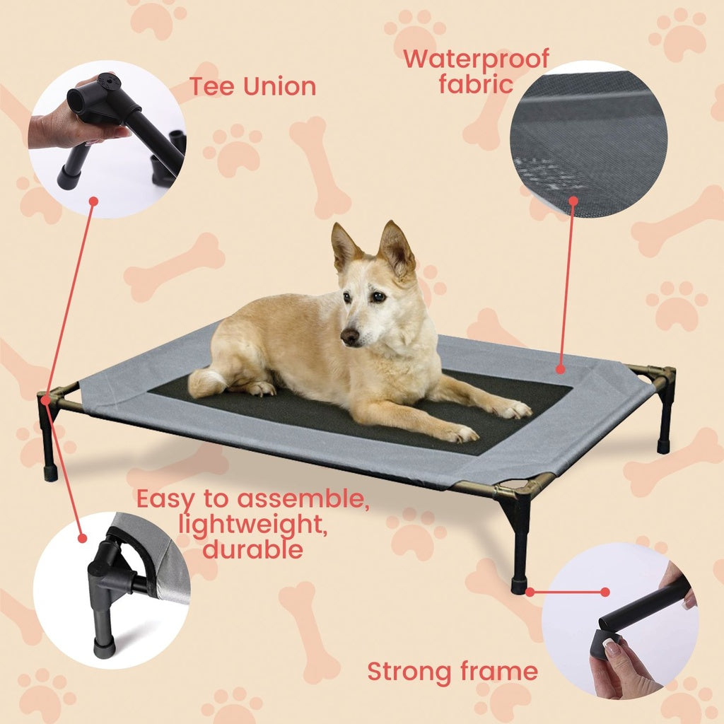 Floofi Elevated Pet Bed (XL Black)