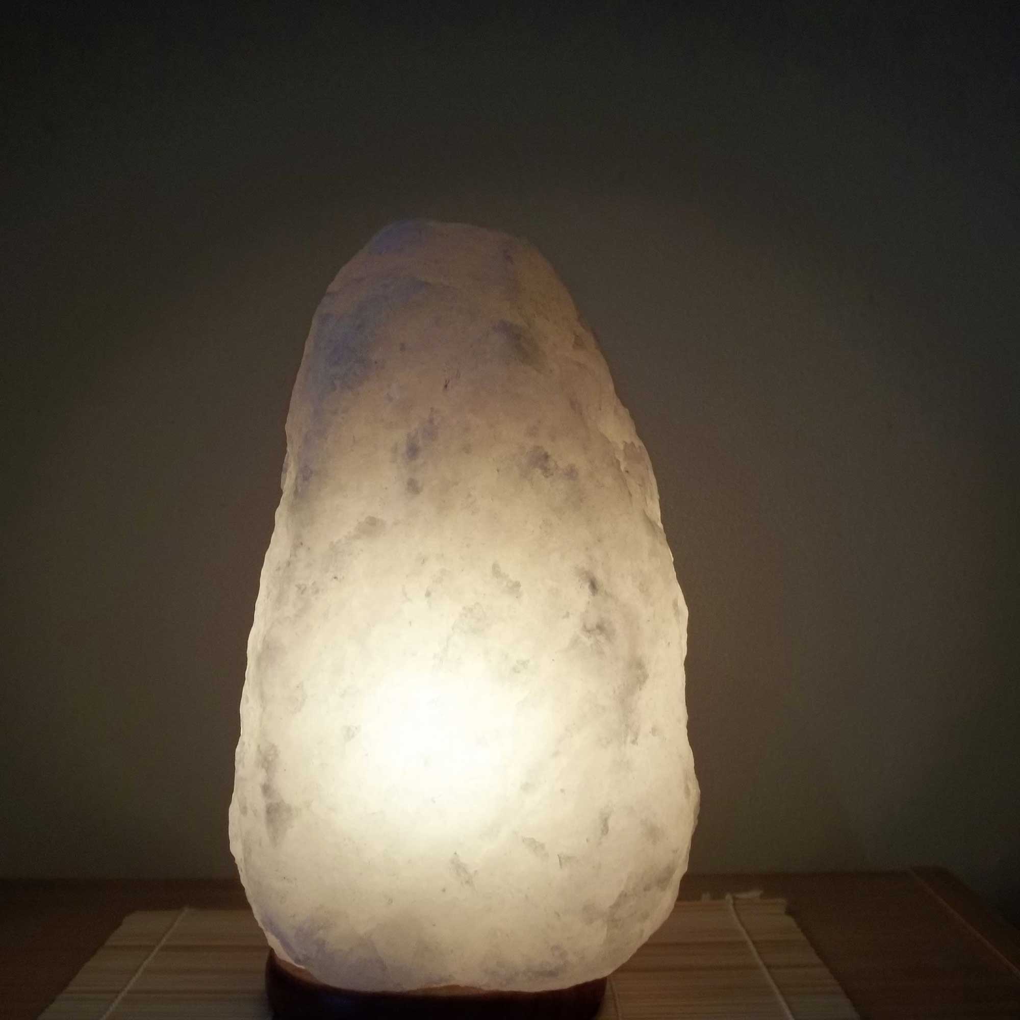 12V 12W 3-5Kg Himalayan White Salt Lamp Crystal Rock Natural Shape Unique Lamps