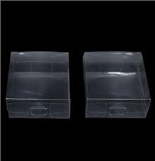 10 Pack Clear PVC Boxes – 15x15x4cm Small Bomboniere