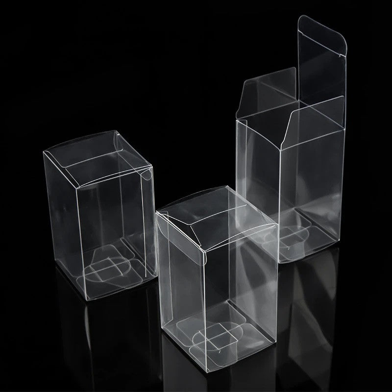 10 Pack of 5x8cm Clear PVC Plastic Packaging Small Boxes