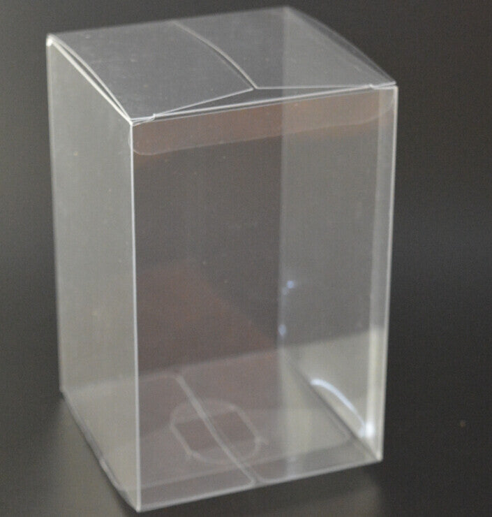 50 Pack of 8x8x10cm Clear PVC Plastic Packaging Small Boxes