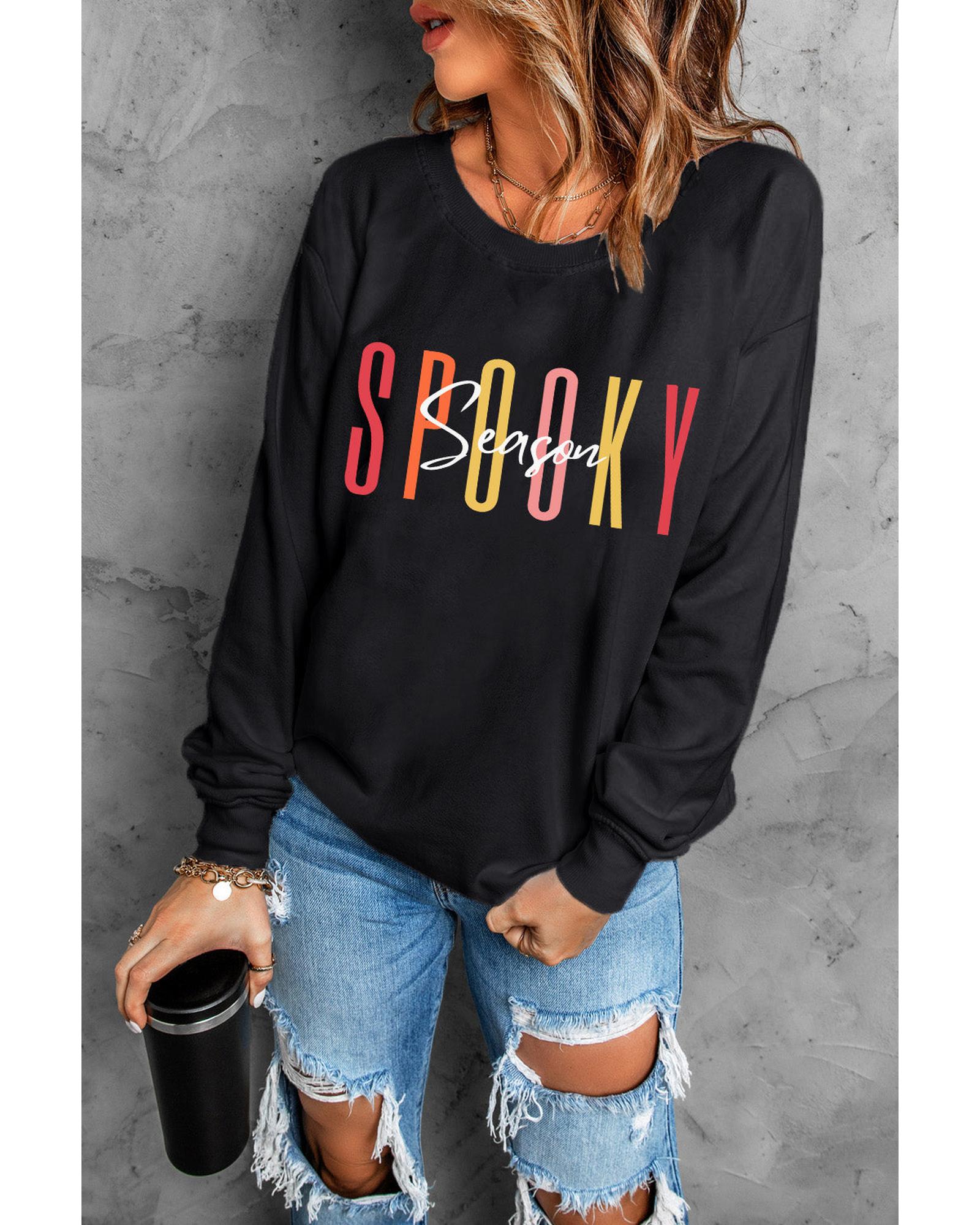 Azura Exchange Spooky Season Halloween Graphic Sweatshirt - S