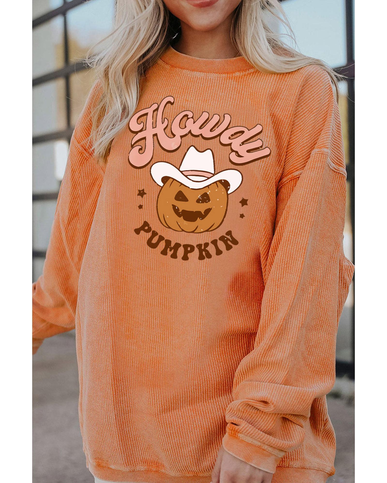 Azura Exchange Howdy Pumpkin Halloween Graphic Sweatshirt - 2XL