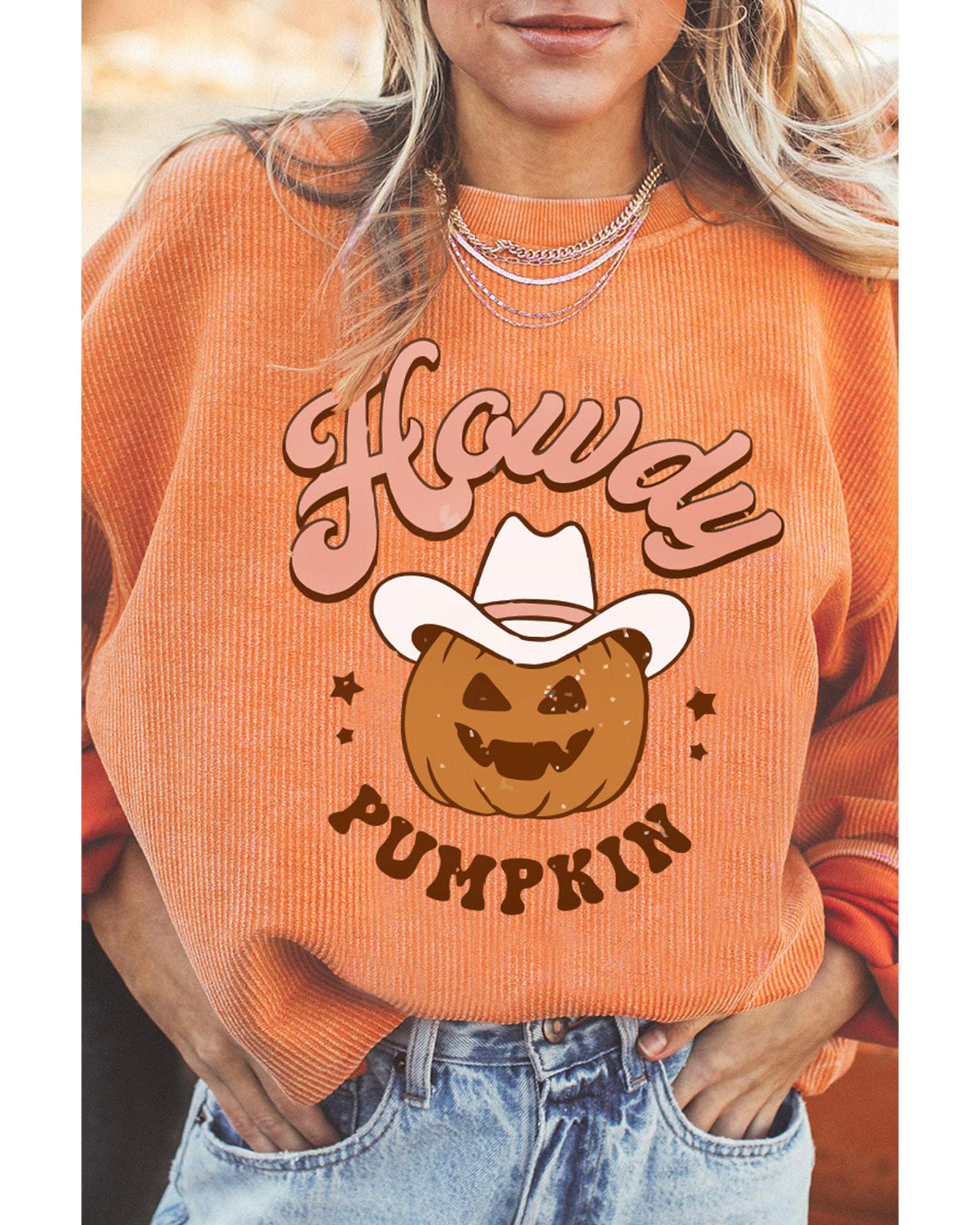 Azura Exchange Howdy Pumpkin Halloween Graphic Sweatshirt - XL