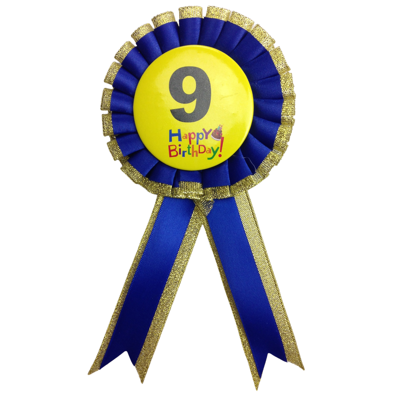 BIRTHDAY BADGE Party Favour Award Rosette Fancy Dress Girls Boys Childrens Kids -