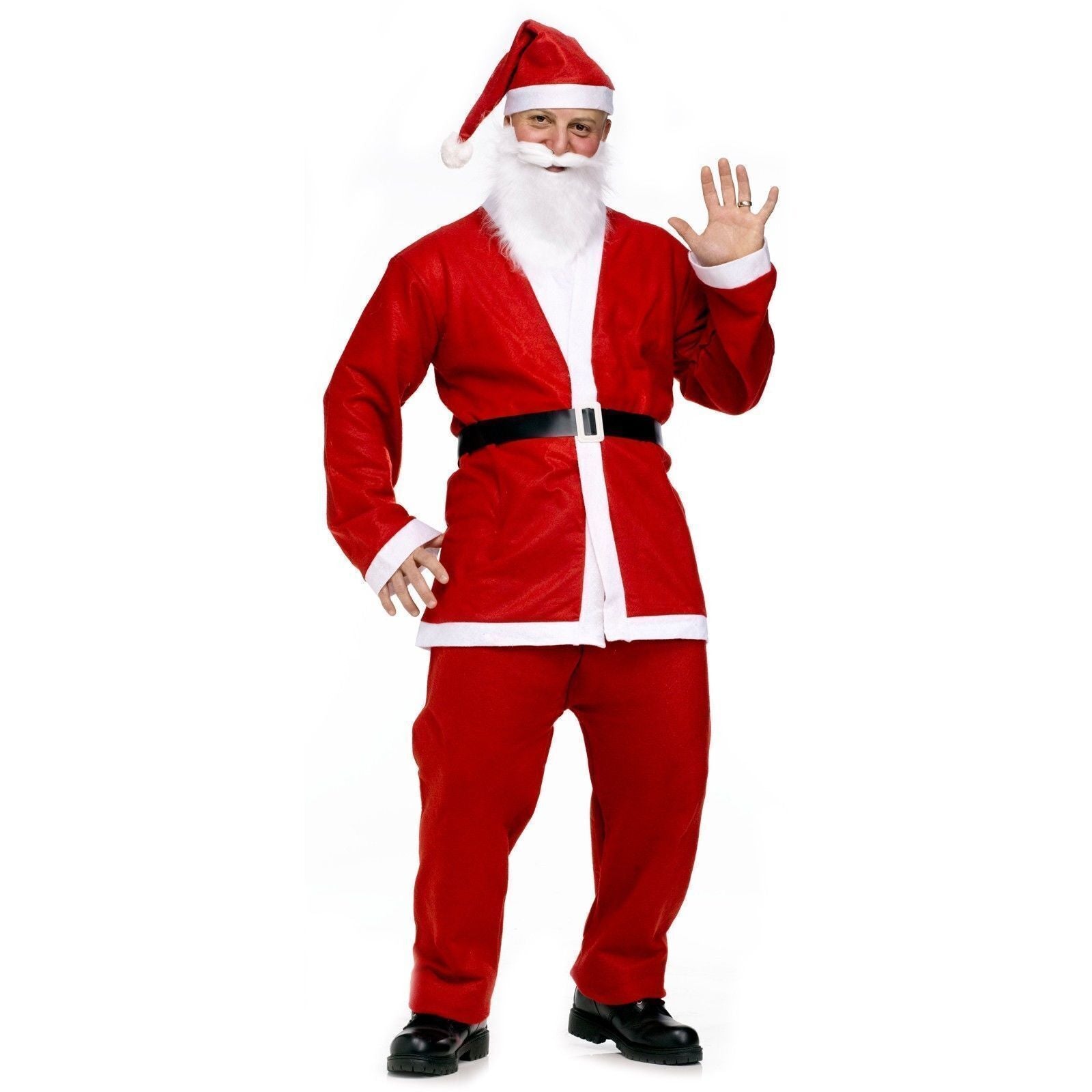 ADULT SANTA CLAUS COSTUME Suit Father Xmas Party Outfit Father Christmas