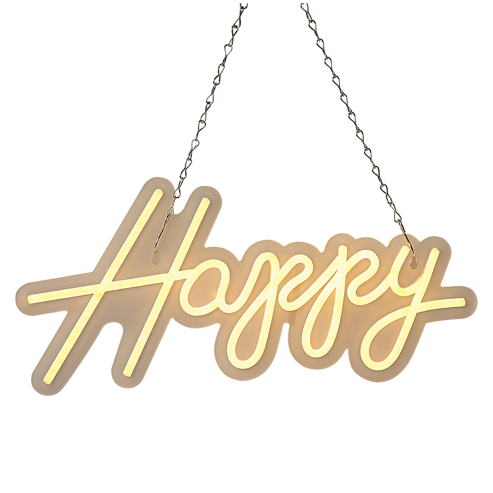 Happy Birthday Neon Sign Hanging Glowing Party Decoration