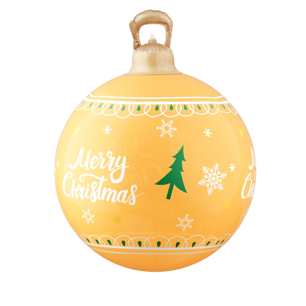 Jingle Jollys Christmas Inflatable Ball Led  60cm Decoration Giant Bauble Gold