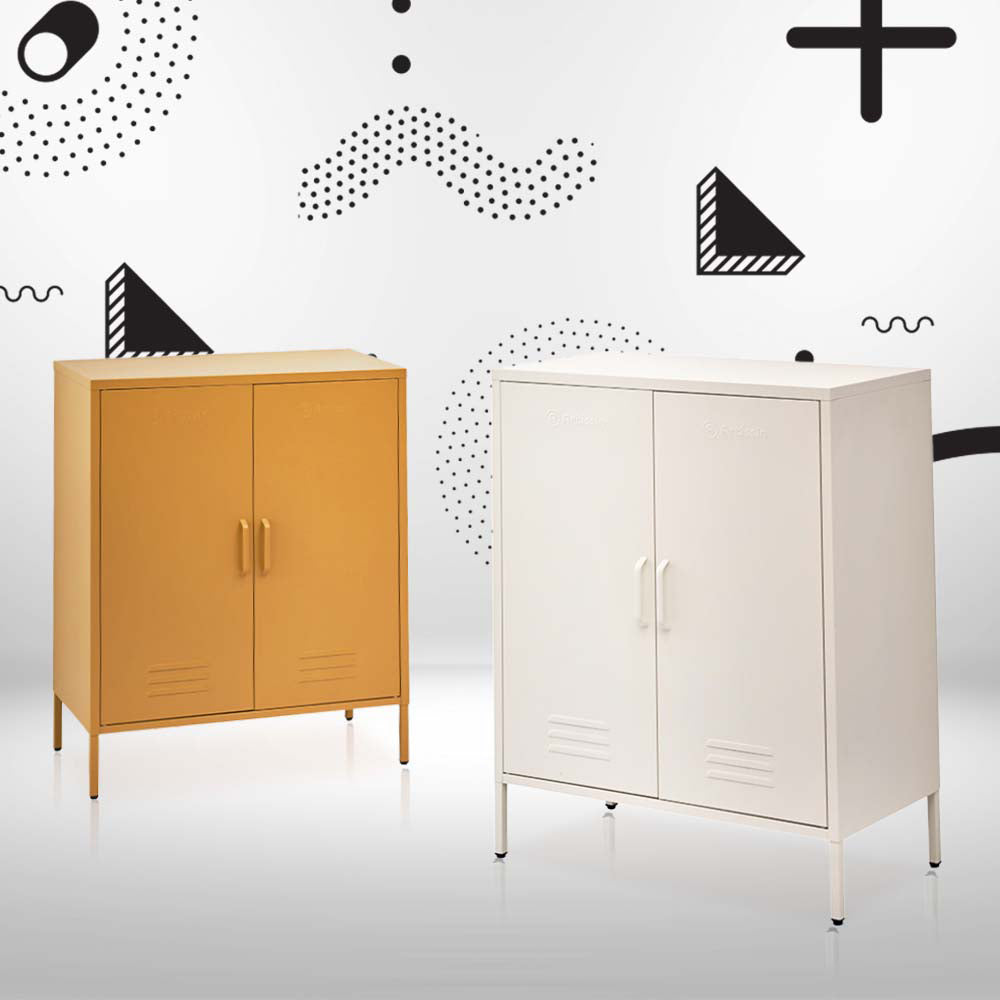 ArtissIn Buffet Sideboard Metal Cabinet - SWEETHEART Yellow