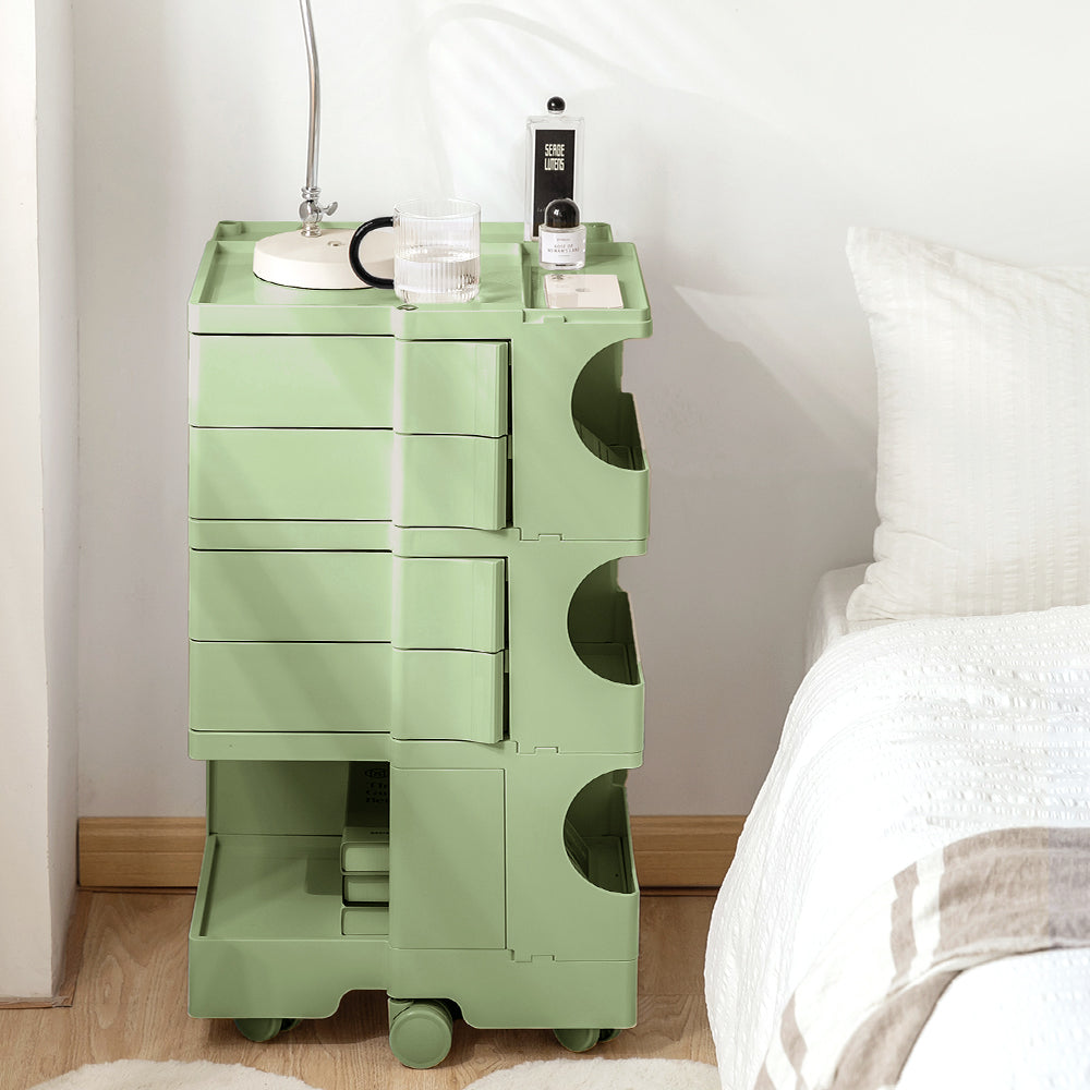 ArtissIn Storage Trolley Bedside Table 5 Tier Cart Boby Replica Green